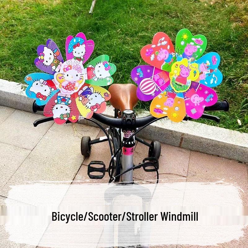 Cartoon Windmill Toy for Strollers, Bicycles, and Scooters