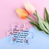 Stylish Best Friends Puzzle-Shaped Acrylic Table Decoration, Ideal Birthday Friendship Gift for Women, Perfect for Christmas