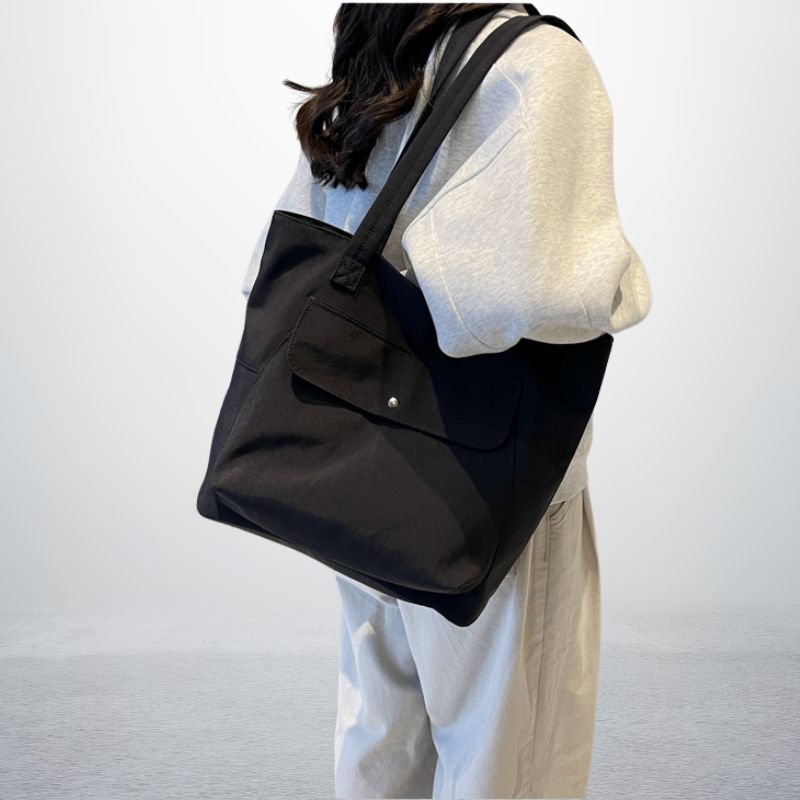 New Women'S Shoulder Bag - Simple, Large-Capacity, Lightweight Nylon Casual Commuter Tote, Mommy Bag, Shopping Handbag