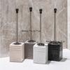 Ceramic Toilet Brush Set Squar Toilet Brush Base Long Handled Toilet Brush Toilet Cleaning Tools home Bathroom Accessories