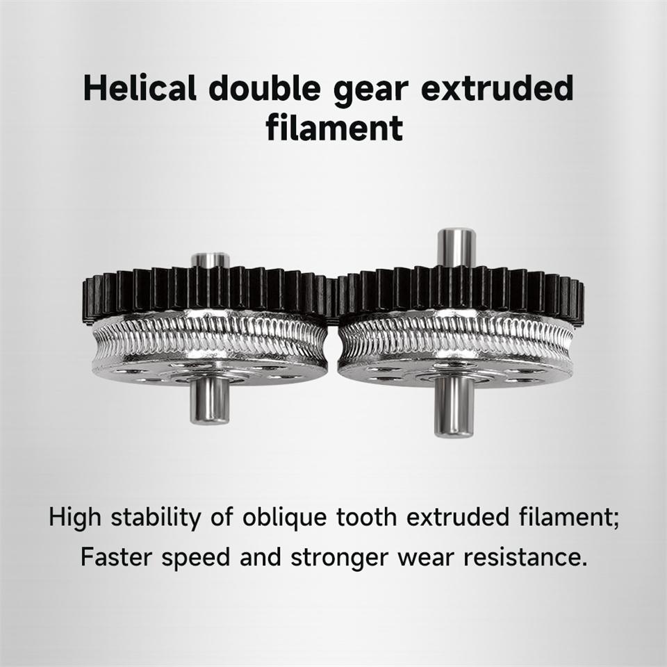 Aufgerüsteter HGX LITE 2.0 Extruder Schrägverzahntes Großes Zahnrad POM Antriebsextruder Doppelgetriebe Camouflage Vollmetall 3D-Druckerzubehör