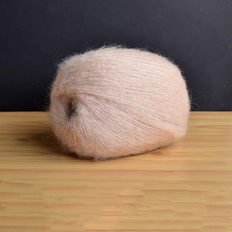 Mohair Fine Wool Yarn Knitting Sewing Thread Soft Skin-friendly Crochet for Sweater Scarf Shawl