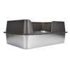 Stainless Steel Litter Box High Sides Anti Splashing Easy To Clean Enclosed Cat Litter Box for