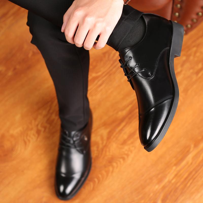 Men Dress Lace-Up Shoes Top Quality Pointed Toe Flat Men Formal Shoes Men Business Shoes JZ-3625-5
