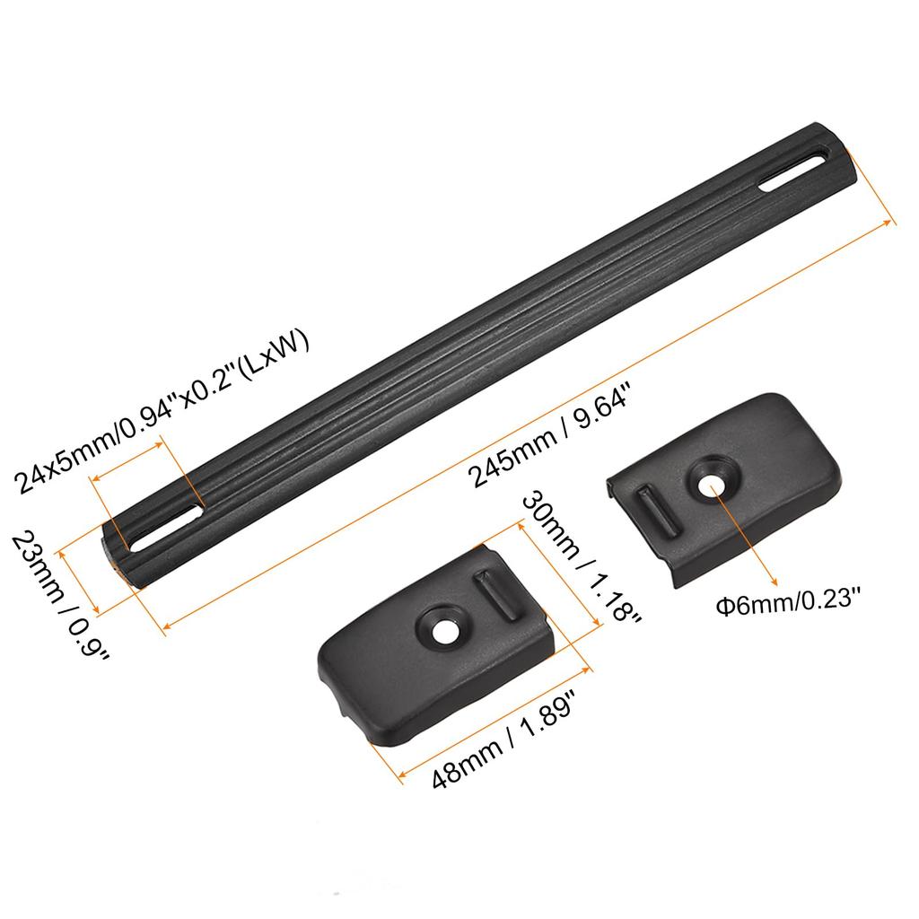 Uxcell Speaker Cabinet Grip Strap Spring Steel Insert Metal End Cap with Buckle Screw 1pc Handle, Type, Handle, Fixing, Black,