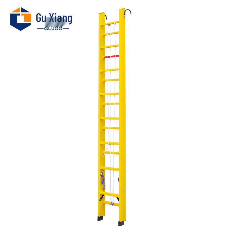 Guxiang Fiberglass Insulating Telescopic Lifting Ladder