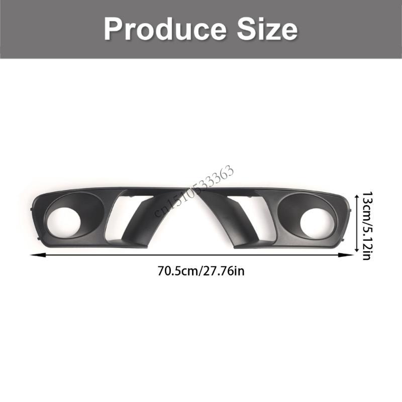 090E Bumper Trim Grille Automotive Accessories Easy Installation Front Bumper Fog Light Frame Grille for 6L 2002-2006