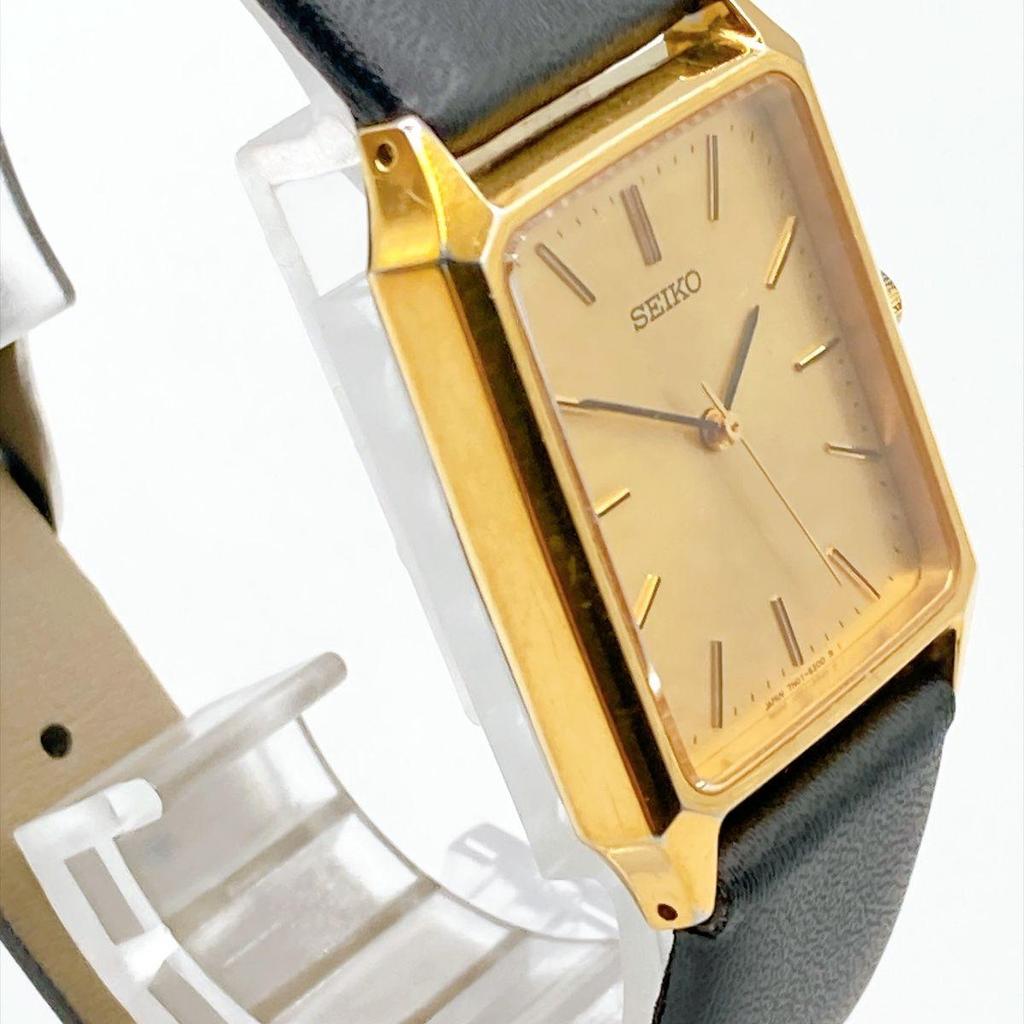 Used 542 SEIKO Men's Watch Quartz 90s Vintage Battery Replaced
