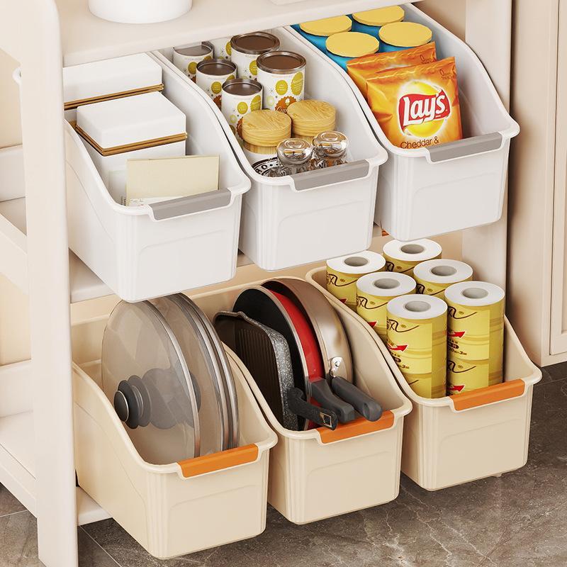 Plastic Storage Bins with Wheels & Comfort Handles Large Stackable Waterproof Organizer for Kitchen Bathroom Closet