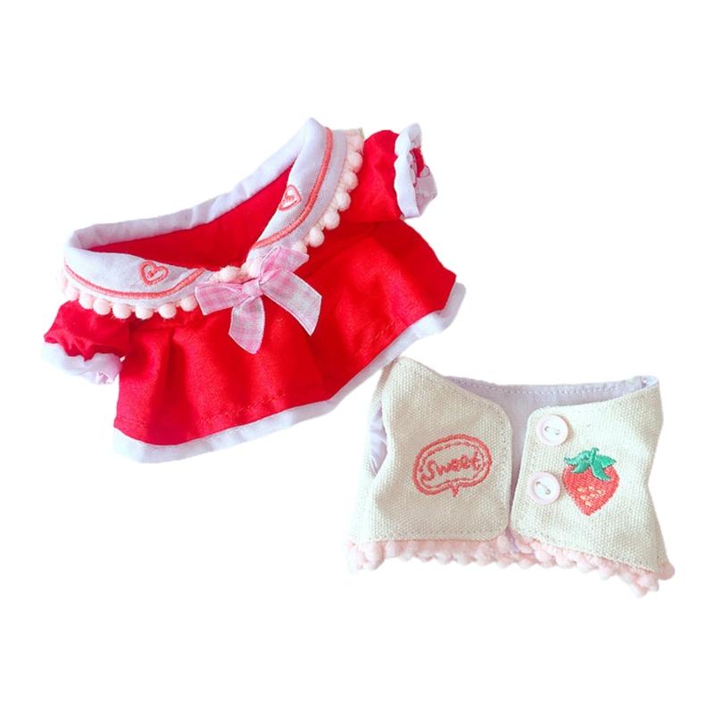 8in Barbi Doll’s Vest/Dress & Hat/Canvas Sneakers for Girls Dollhouse Role for Play Game DIY Toy Accessory Party Sup