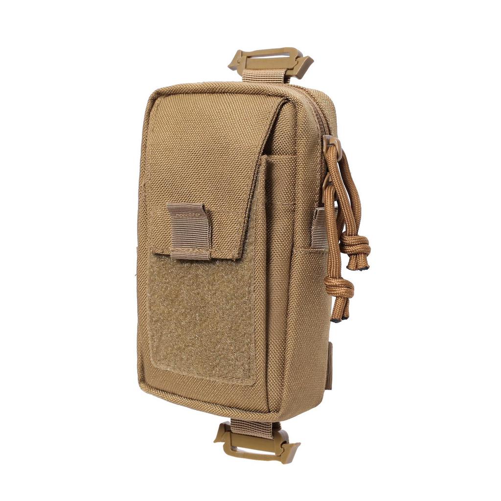 Outdoor Tactical Shoulder Bag with Phone Pouch, Card Holder, Walkie-Talkie Pocket, Compass Pouch, and Accessory Compartments