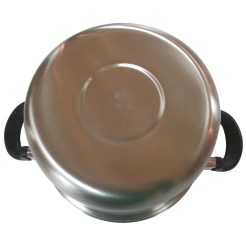 Wahei Freiz EM-8125, 22cm Tsubame-san Induction Cookware Compatible Triple-Layered Steel Pot, Silver