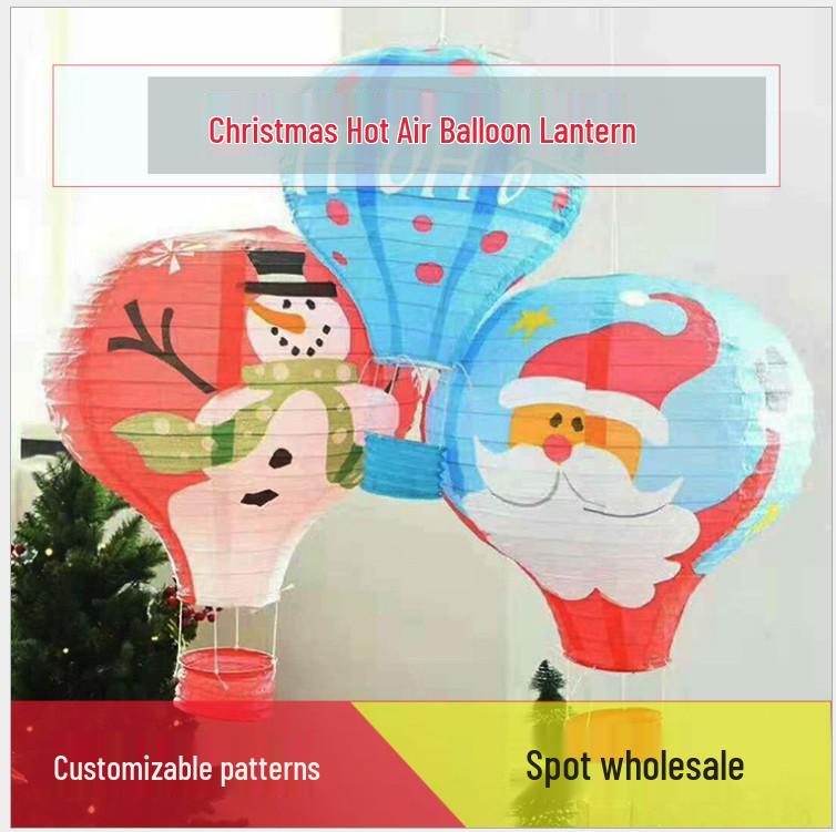 Children's Cartoon Hot Air Balloon Paper Lantern for Weddings and Kindergarten Decorations