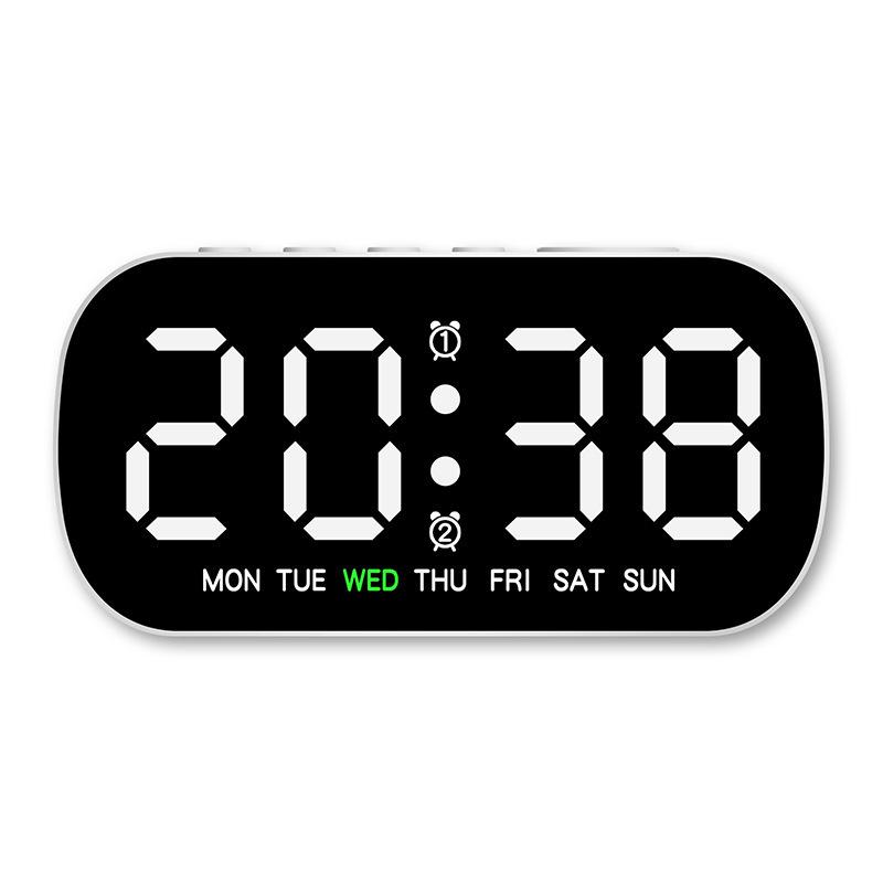 LED Digital Clock: Multi-function Alarm with Date & Dual Alarms - Model 5507
