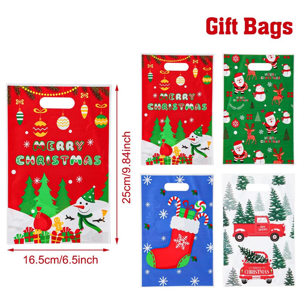 Christmas Santa Claus Gift Handbag Merry Christmas Decorations 2025 Navidad Natal Xmas Tree Elk Candy Handy Bag New Year 2026