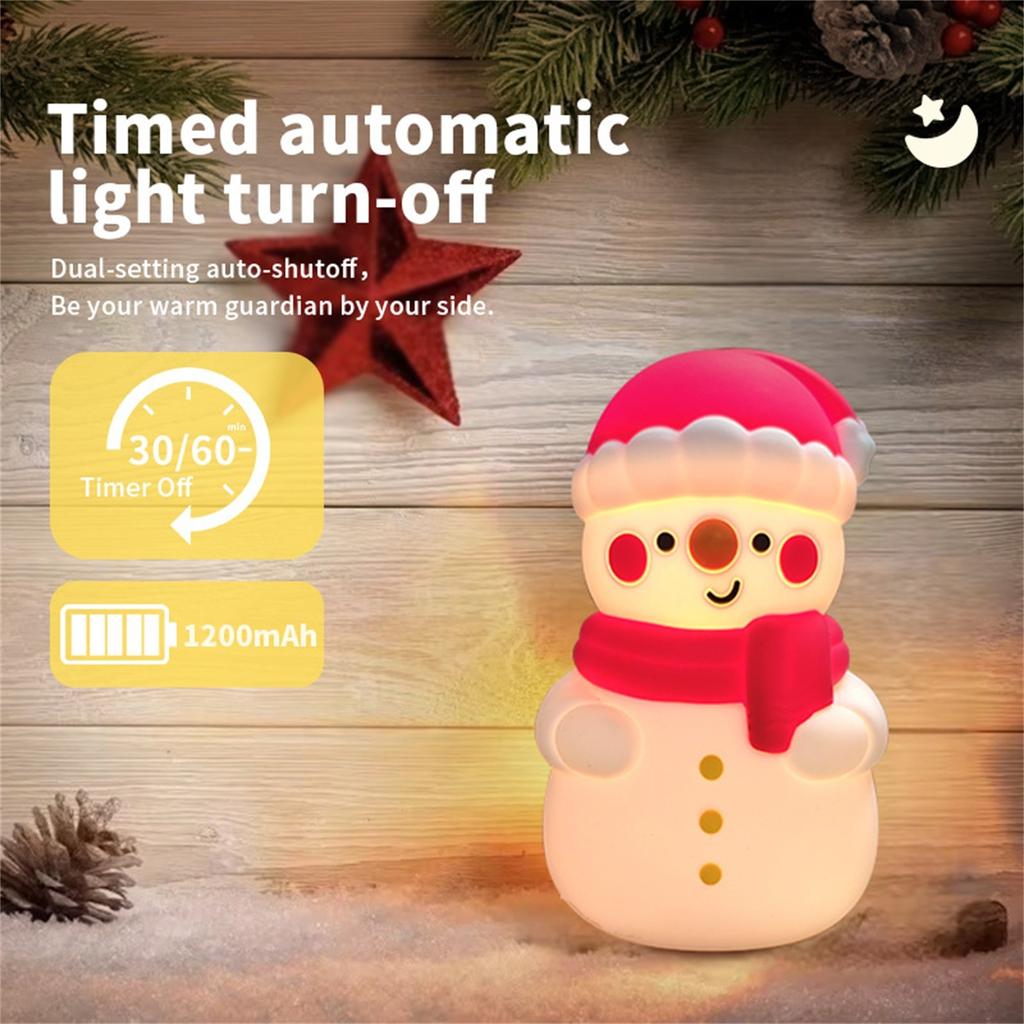 Christmas Decoration Snowman Night Light Plug In, 150V LED Xmas  , Christmas Night Light Decor For Bedroom Bathroom Kitchen Hallway Stairs