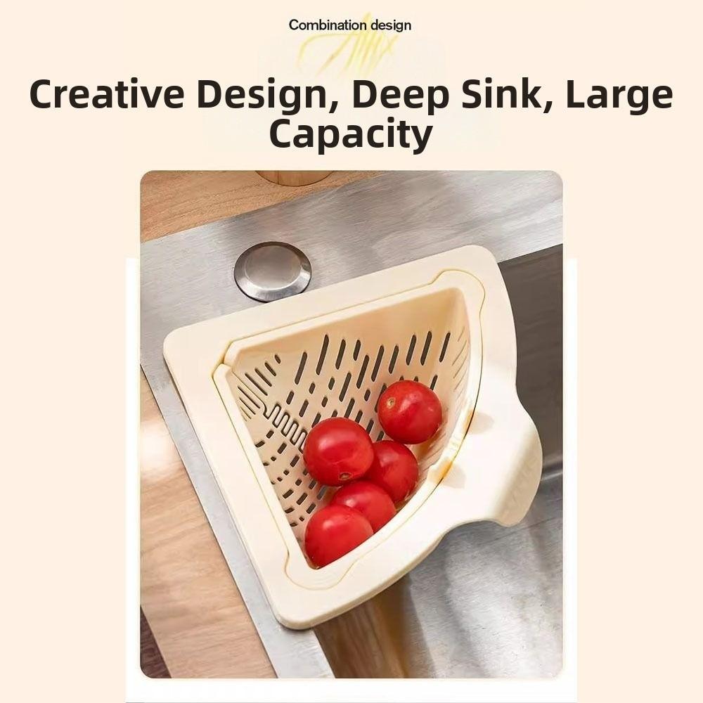 Triangle Sink Drain Basket Magnetic Kitchen Sink Trash Boxes  Kitchen Supplies