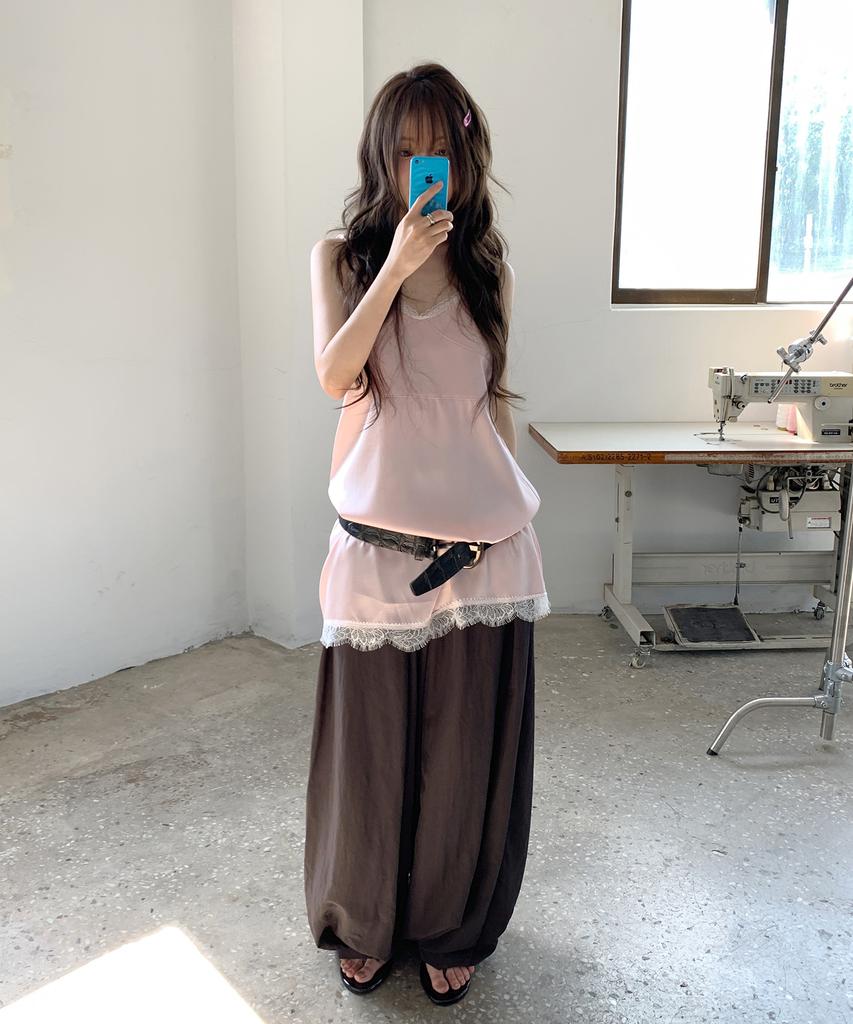 ODS Linden Silk Lace Dress (Soft Pink)