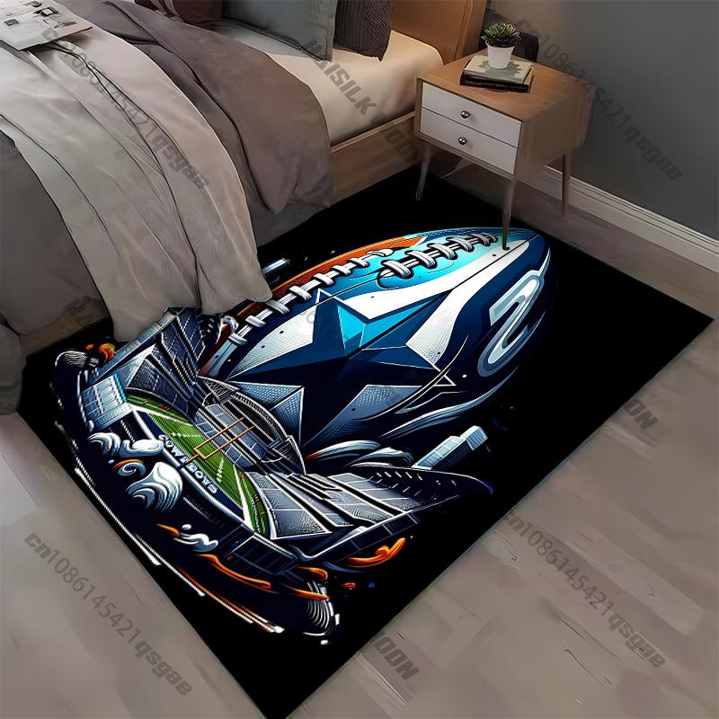15 Size Star Football Carpet for Living Room Home Decor Large Area Rug Bedroom Floor Rug Non-slip Easy Washable Mat