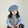Denim Octagonal Hat Korean Newsboy Cap Fashion Children's Beret  Kids