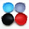 Air Fryer Liner Silicone Baking Tray High Temperature Resistant Pizza Pan Air Fryer Basket Accessory