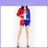 Stunning Harley Quinn Cosplay Costume Set For Women In Vibrant Polyester Fabric