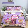 Tokidoki  Pattern Bedding Quilt Set  Home Decoration  Gift (1 * duvet cover + 2 * pillowcase  without core)