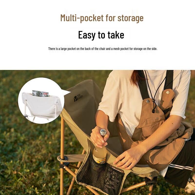 MOBIGARDEN Outdoor Folding Portable Moon Chair