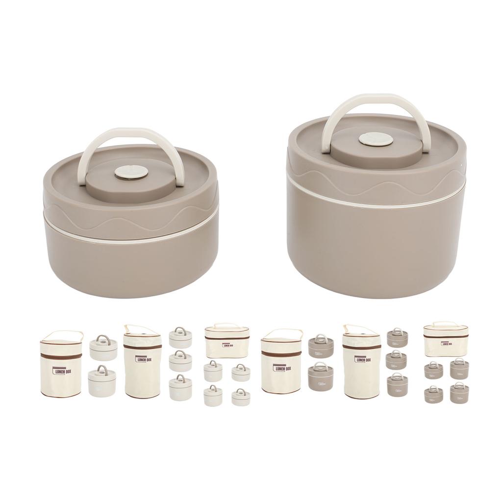 Thermal Lunch Box 304 Stainless Steel Multifunction Portable Insulated Lunch Container with Thermal Bag For School Student