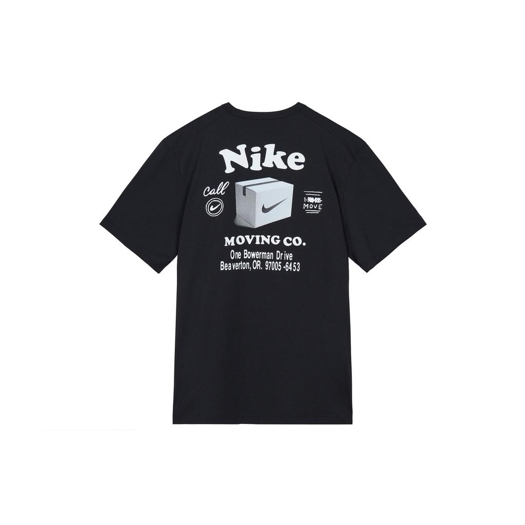 Nike T Shirts Men's Black Crew Neck Moderate (Unisex) T-Shirts DX0907 010