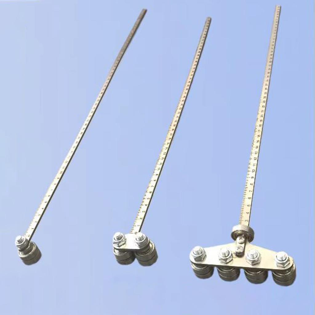 Stainless Steel Guide Rail Caliper 50cm Graduations Cutting Guides Backing Rulers for Precise Measurements & Easy Wood Cutting