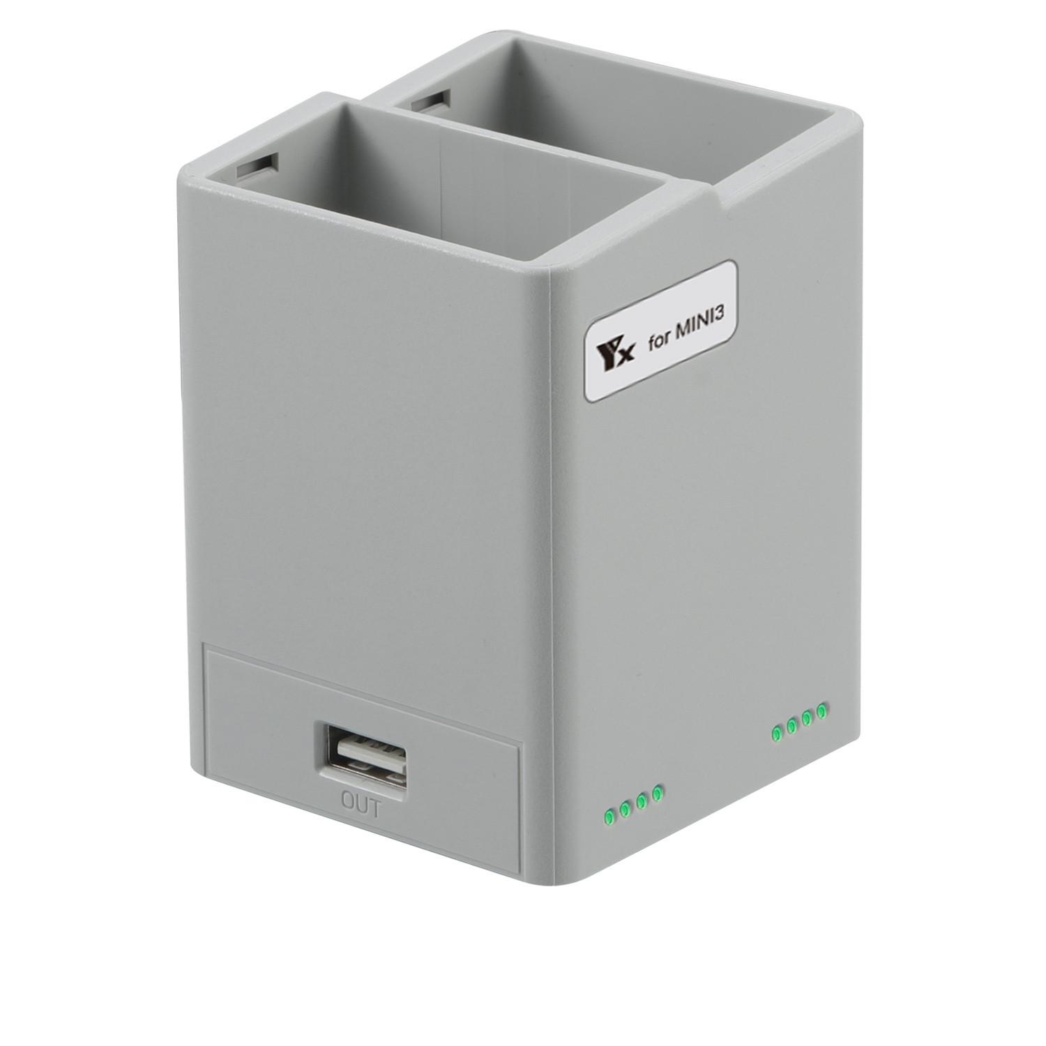 

(SU)Зарядное устройство QC3.0, двухсторонний USB-концентратор для зарядки дрона Mini 3 Pro One Size серый