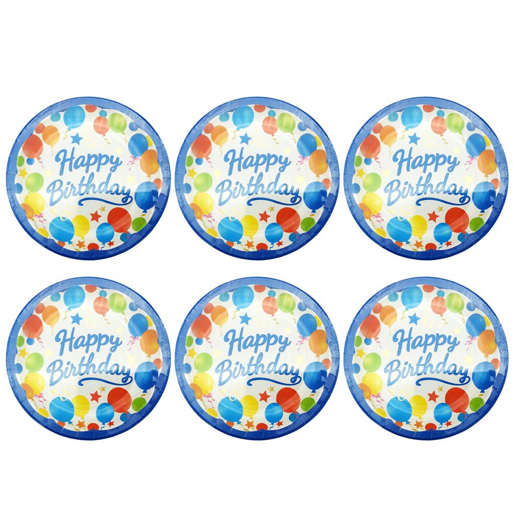6Pcs Disposable Cakes Paper Tray Round Cake Boards Dessert Plates Cardboard Circle Bases for Birthday Day