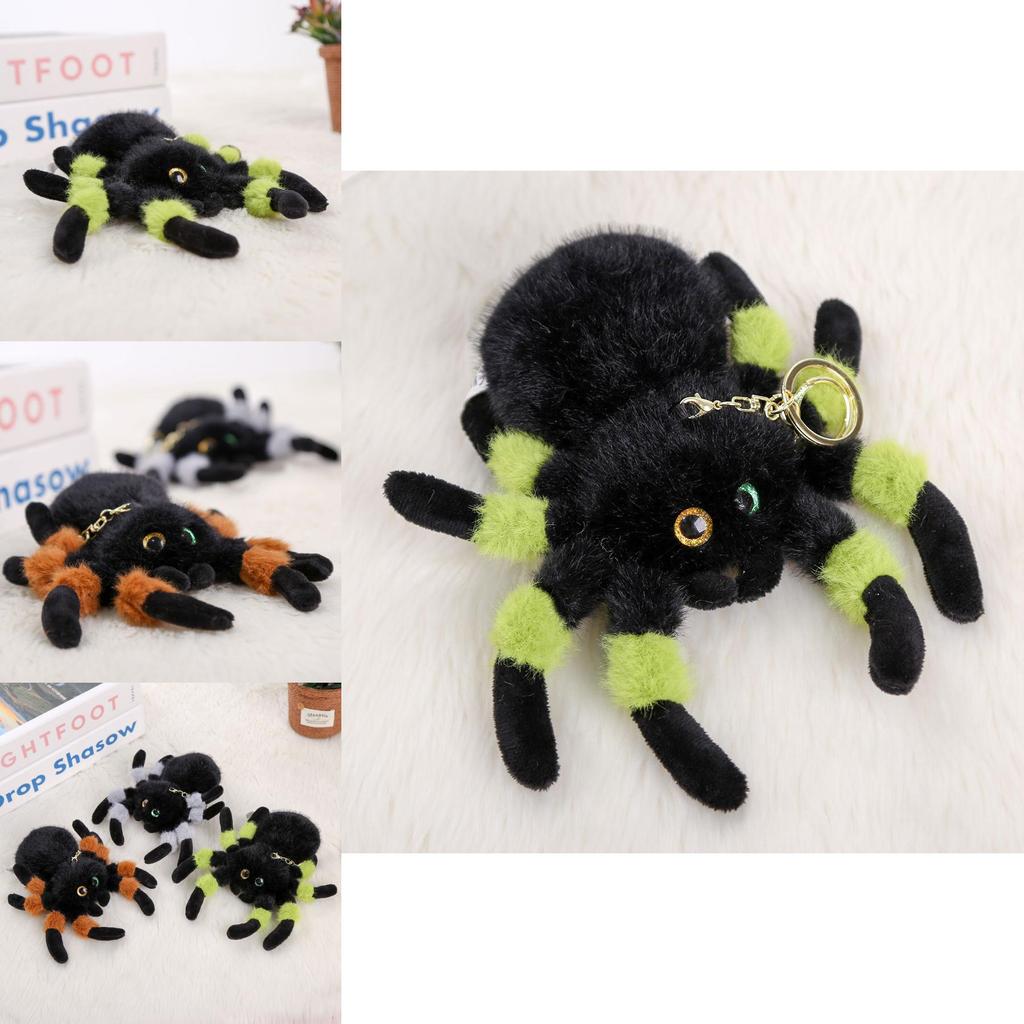 Realistic Spider Plush Doll Pendant With Short Plush Material For Birthday Gifts And Bag Charms