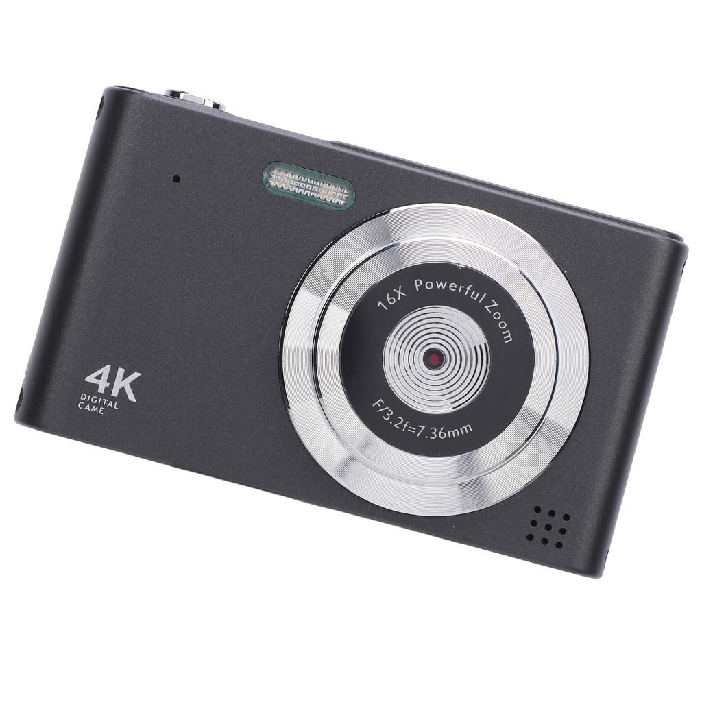 Digital Camera 16x Zoom 4K 48MP 2.4 Inch   Screen Anti Shake Video Recording Compact Digital Camera for Travel with Flash