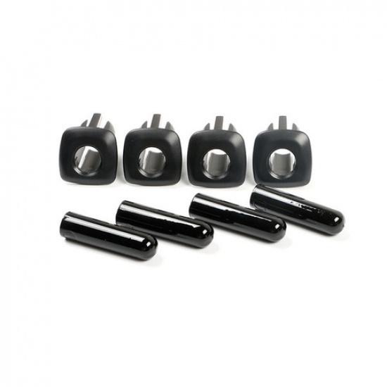 1 Set Black ABS Car Inner Door Lock Pin + Cap Repalcement Trim For BMW 5 F10 F11