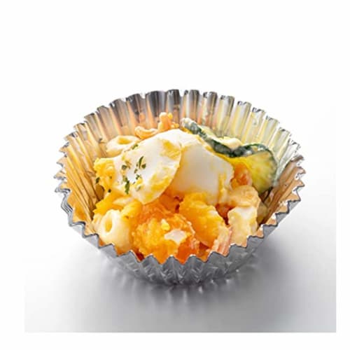 Yamato Bussan Bento Cups, Aluminum Cups, Value Pack, Silver, Size 8, Disposable Side Dish Cups, 162 Count