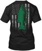Cool Largemouth Bass Flag Amz T-Shirt Made In the USA Size S To 5XL