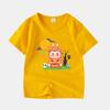 LABUBU Children's Short-sleeved T-shirt, 8 Colors, Comfortable T-shirt for Girls, Cute Cartoon Style,Halloween pumpkin LABUBU, Round Neck Top for Kids