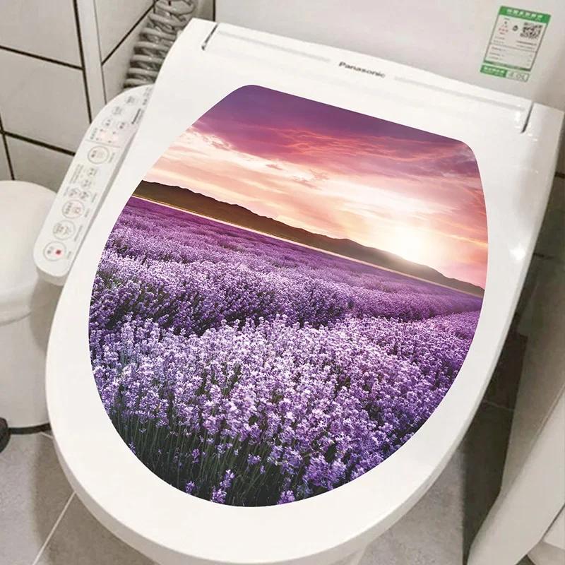 Mehrere Stile Unterwasser Tier Muster Toilettendeckel Aufkleber Badezimmer Dekoration Badezimmer Abnehmbares Gemälde Wandbild Toilettendeckelbezug