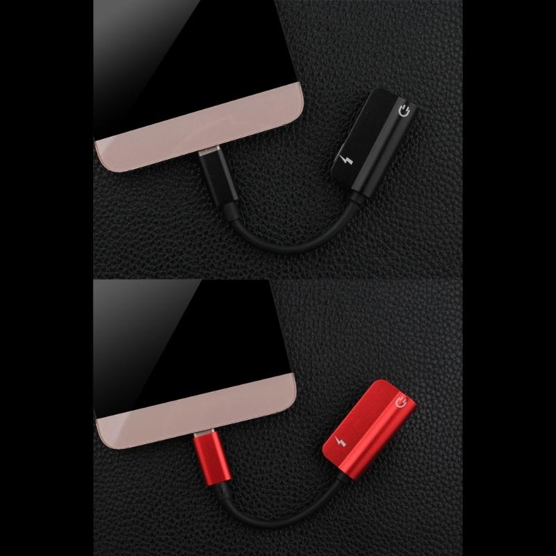 Two Function Type C To 3.5mm Converters Supports Sound Output and Quick Charge