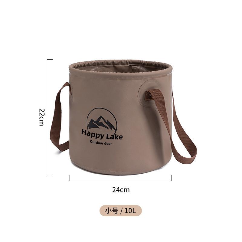 1pc Handheld bucket Outdoor Foldable Waterproof Sink bucket Portable Travel Camping Fishing storage bucket