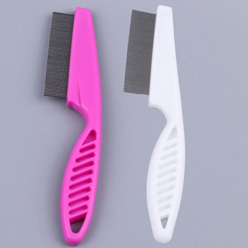 1pc 2-In-1 Pet Hair & Tear Stain Remover Brush - Stainless Steel Dog & Cat Flea Comb,Suitable for Dogs and Cats