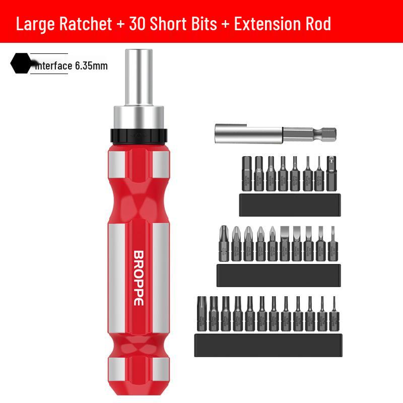 Self-Locking Phillips Screwdriver Set with Extension Rod and Socket