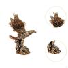 Brass Eagle Statue, Chinese Feng Shui Ornament, Miniatures Animal Sculpture for Home Centerpiece
