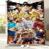 3D D-Dragon Ball Z Super Goku Vegeta Ultra Soft Warm Flannel Blanket For Wall Living Room Decor Bed Picnic Office Birthday Gift