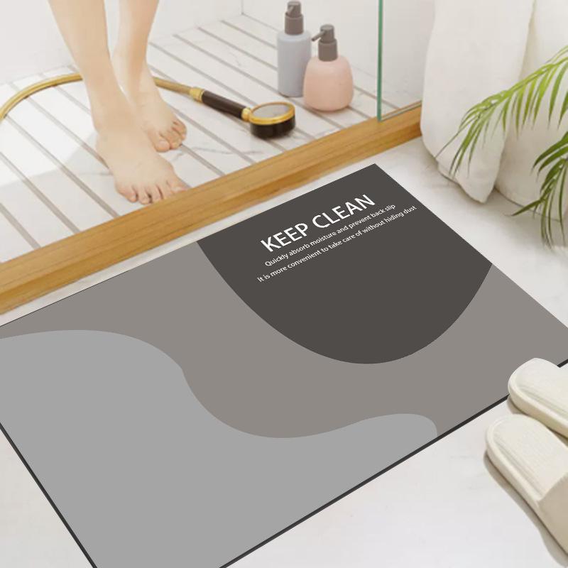 Diatom Mud Bathroom Mat: Soft, Absorbent, Non-Slip, Quick-Drying Custom Foot Mat