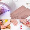 1Pair Uv Protection Nail Gloves for Gel Manicure Heat Resistant Anti-Uv Cotton Breathable Manicure Gloves for Nail Salon Women