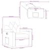 VidaXL Fauteuil Inclinable Électrique, Chaise de Relaxation avec Dossier et Repose-pied Réglables, Siège de Salon, Moderne, 3204687
