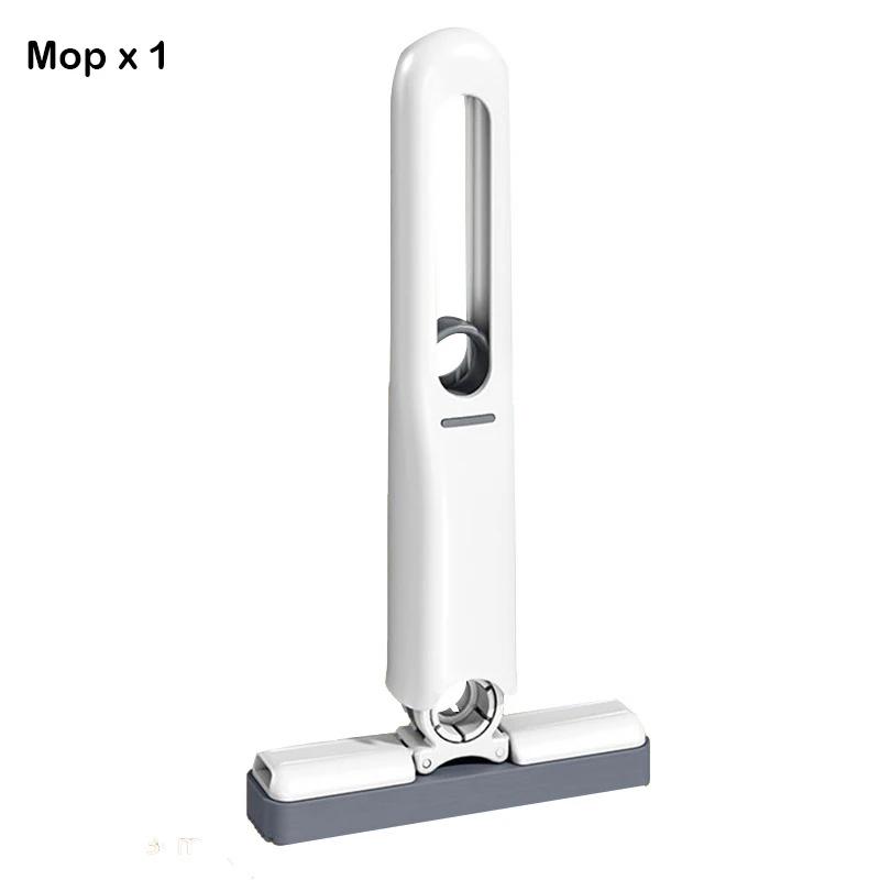 Handheld Mop Multifunctional Small Desktop Mop Handheld Hands-free Washing Sponge Kitchen Hands Free Sponge Absorbs Water Mop
